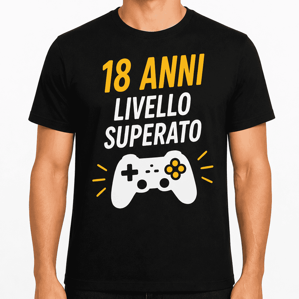 Maglietta per 18 anni – 18 anni livello superato