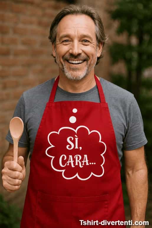 Grembiule divertente Sì cara