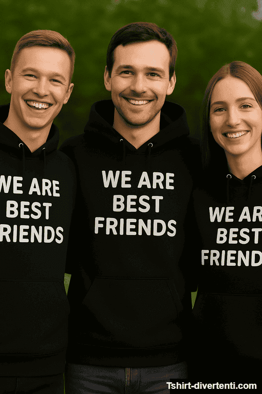 Set di tre felpe We are best friends