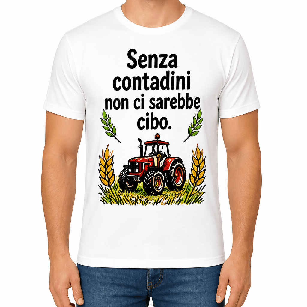 Maglietta per contadino – Senza contadini non ci sarebbe cibo.