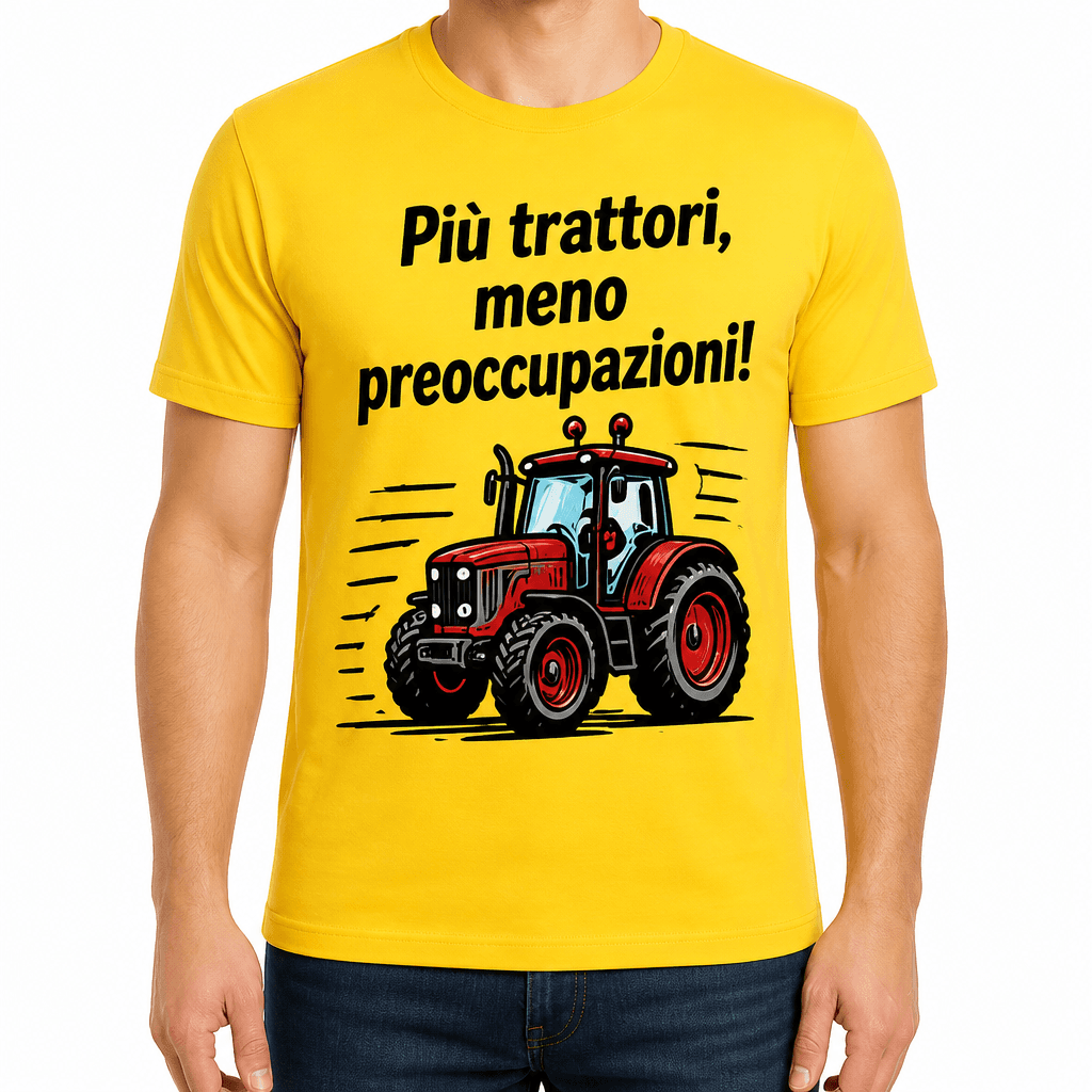 Maglietta per contadino – Più trattori, meno preoccupazioni!
