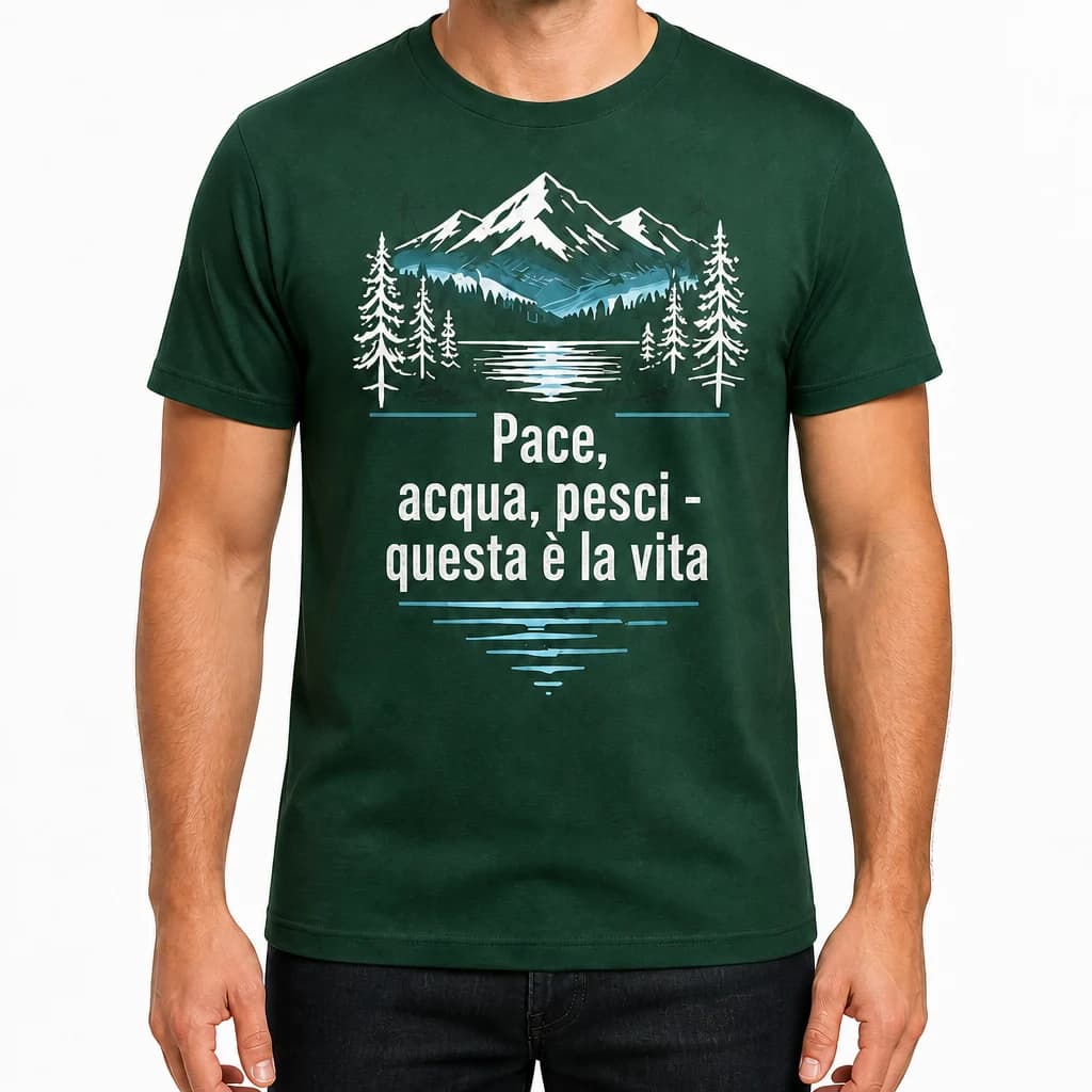 Maglietta pesca “Questa è la vita”