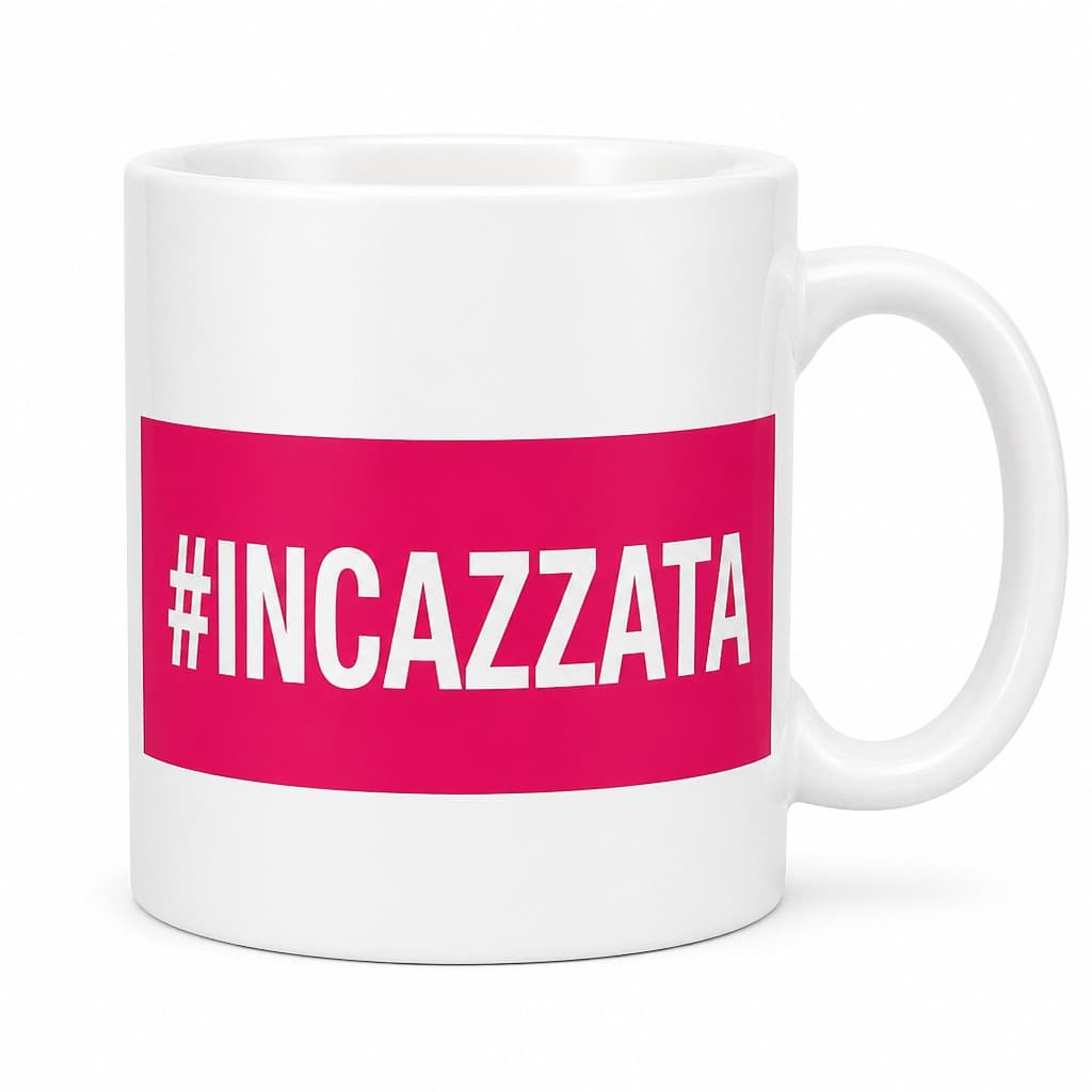 Tazza divertente #incazzata