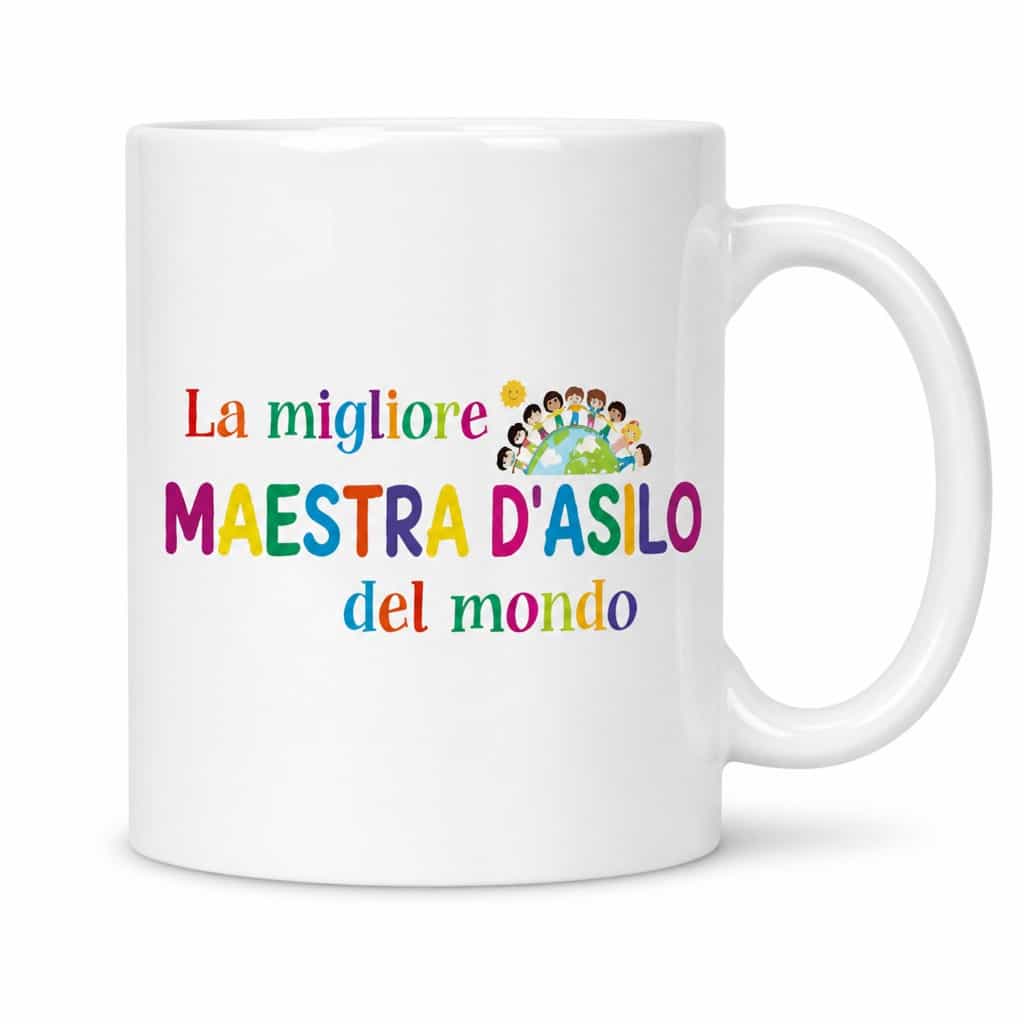 Tazza divertente la migliore maestra d'asilo del mondo