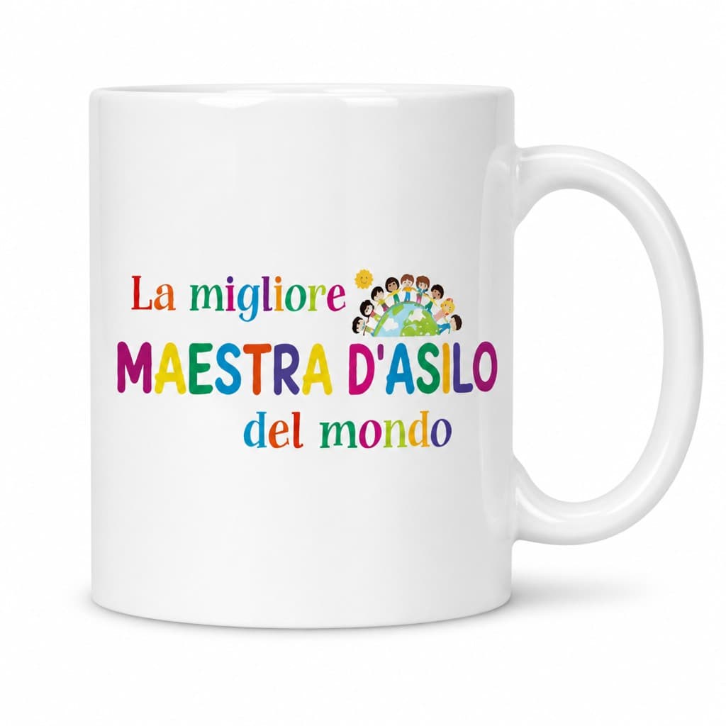 Tazza divertente la migliore maestra d'asilo del mondo