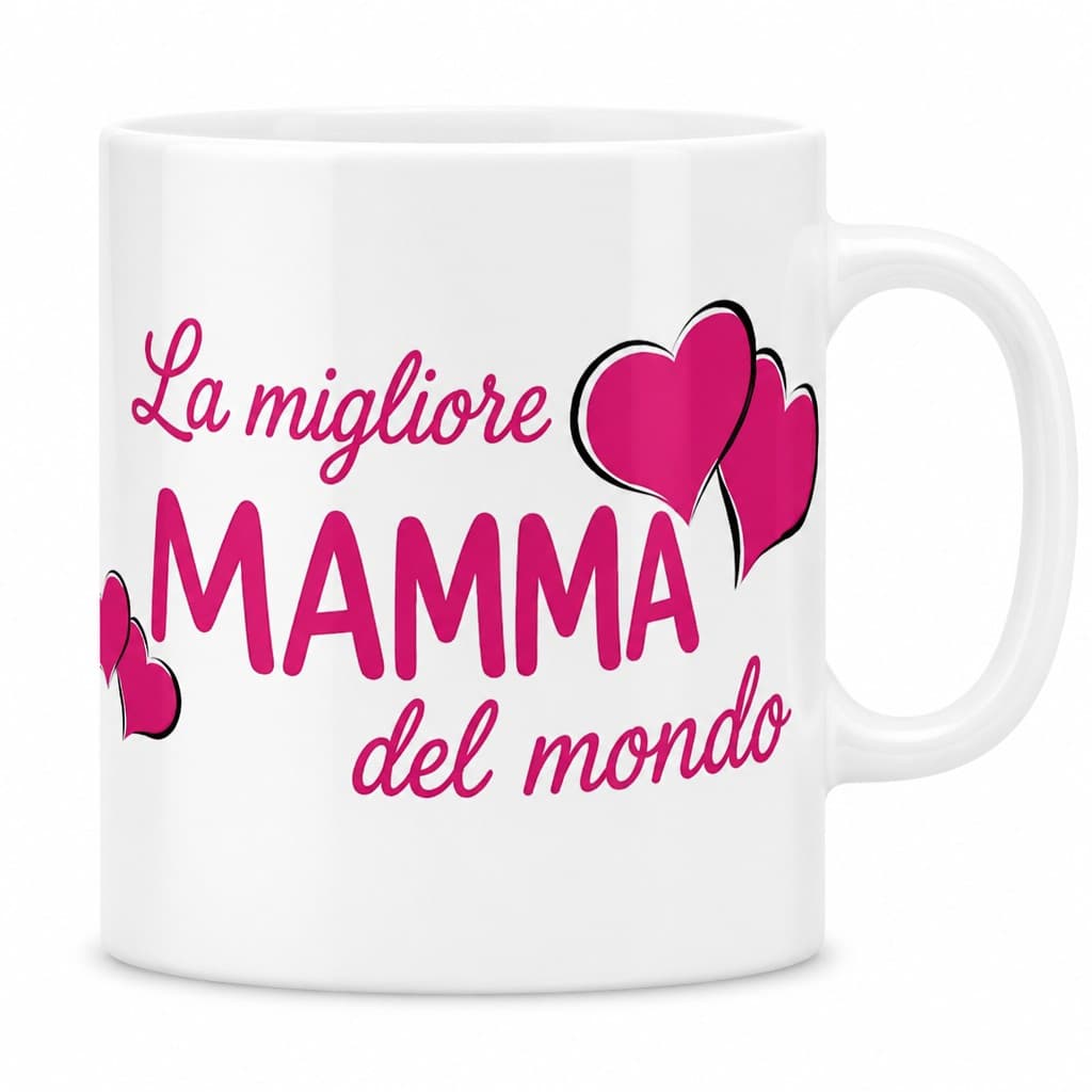 Tazza la migliore mamma del mondo con scritta a scelta