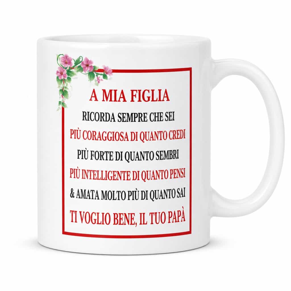 Tazza divertente per mia figlia