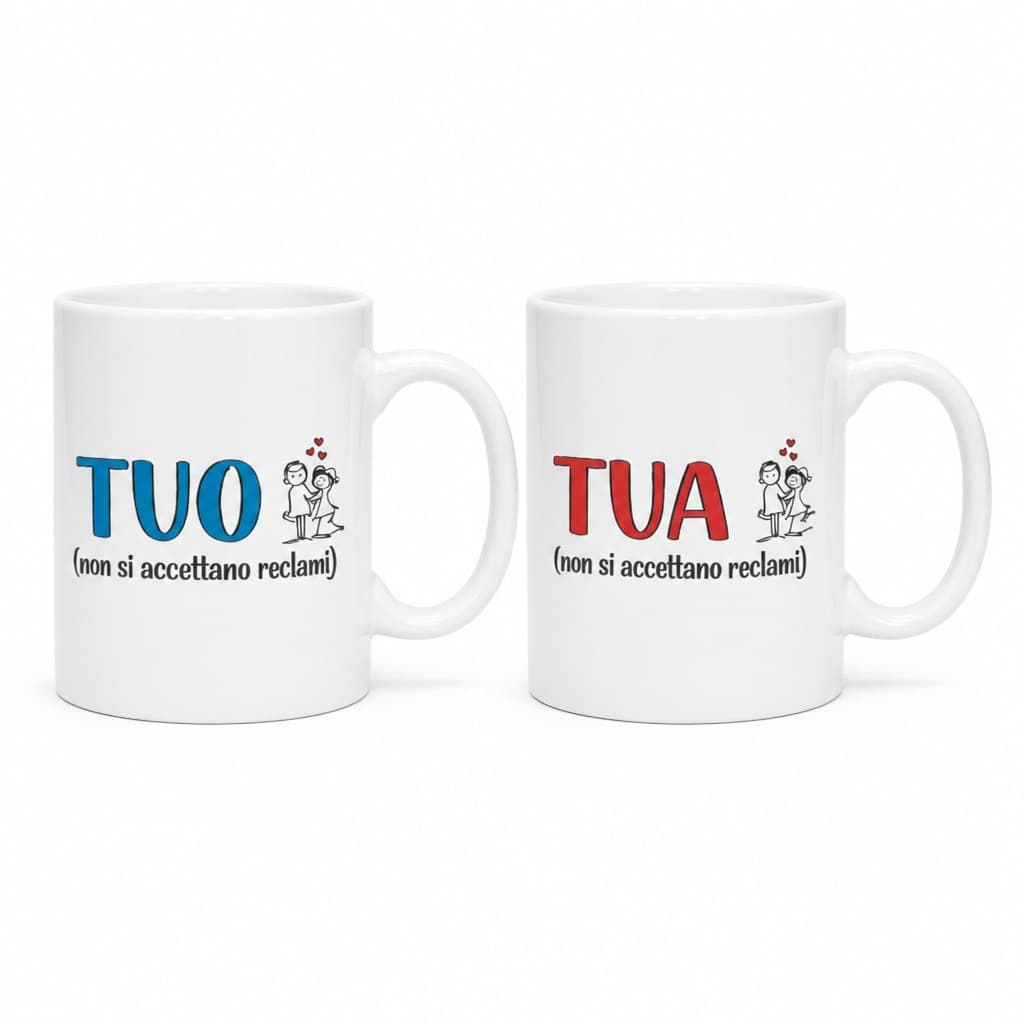 Tazze di coppia Tuo e Tua