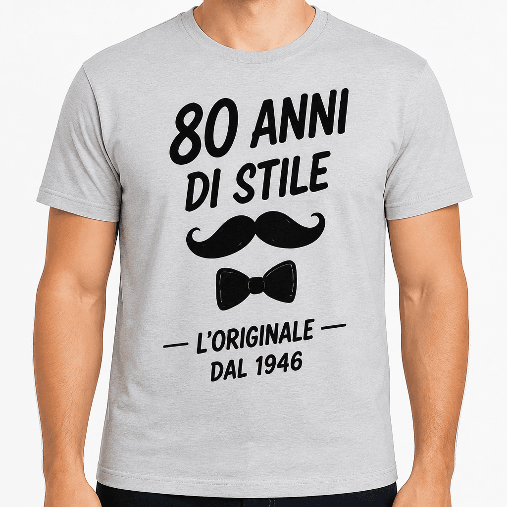 Maglietta per 80 anni – 80 anni di stile