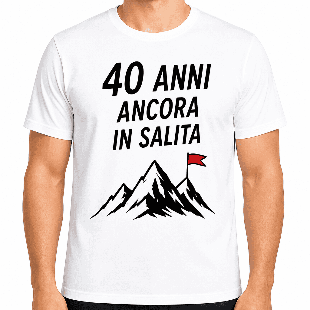 Maglietta per 40 anni – 40 anni ancora in salita