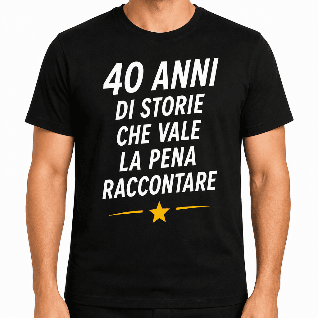 Maglietta per 40 anni – 40 anni di storie che vale la pena raccontare