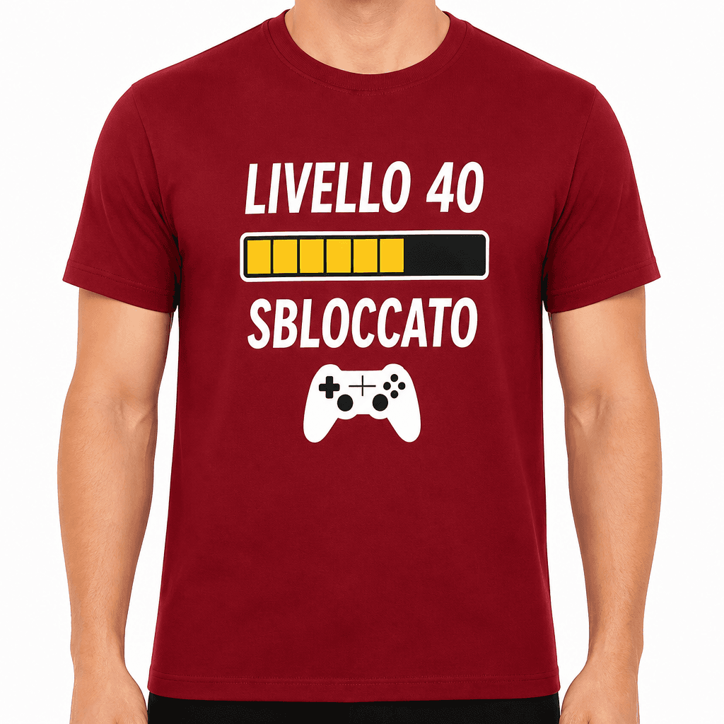 Maglietta per 40 anni – Livello 40 sbloccato