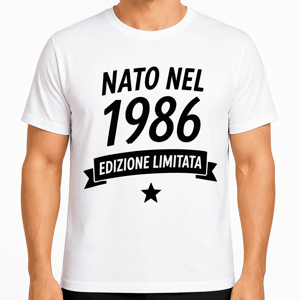 Maglietta per 40 anni – Nato nel 1986 edizione limitata