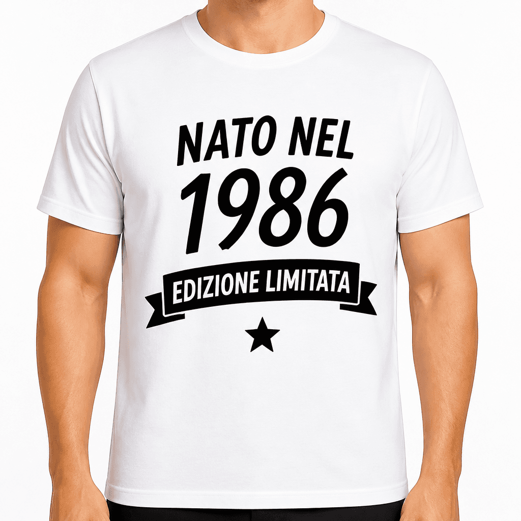 Maglietta per 40 anni – Nato nel 1986 edizione limitata