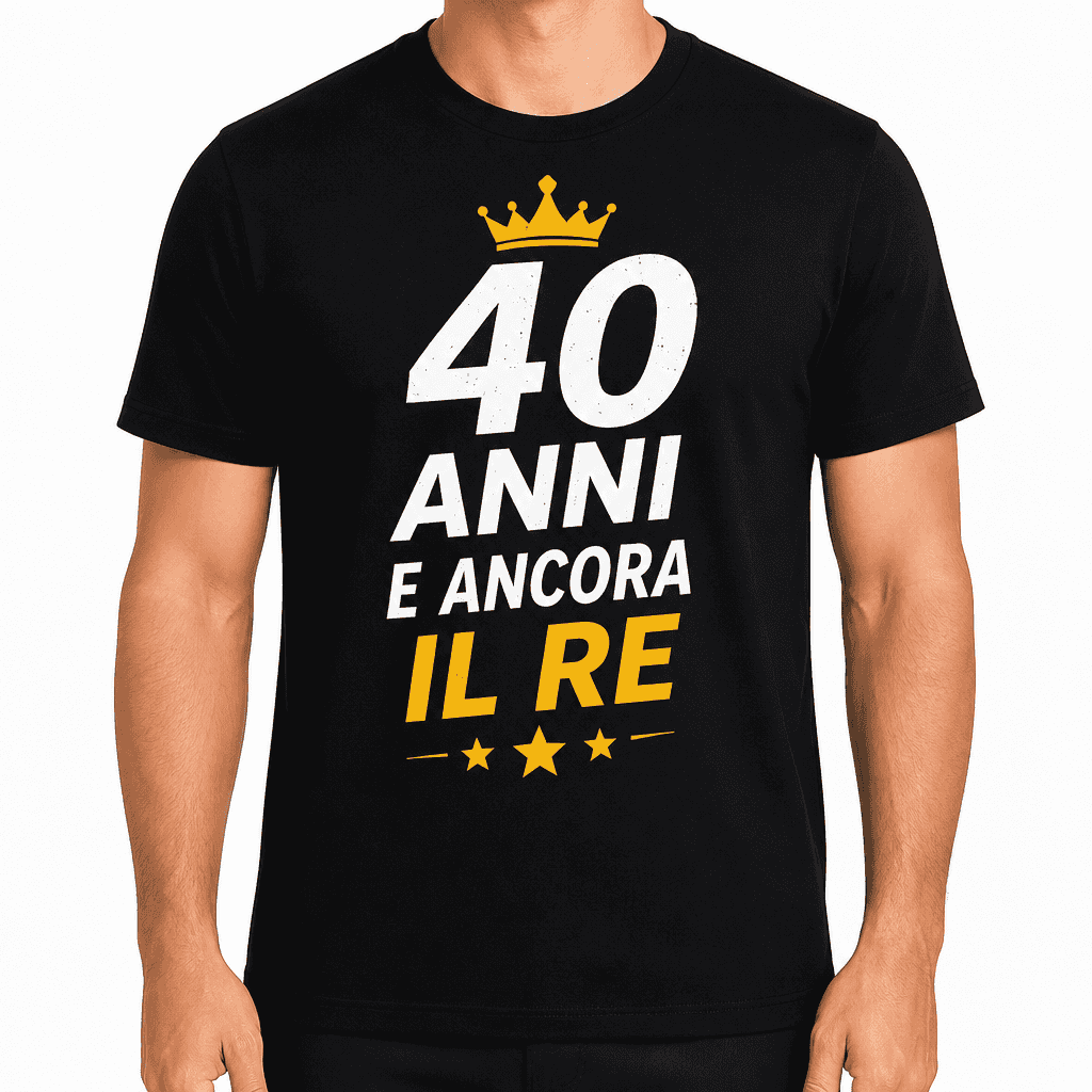 Maglietta per 40 anni – 40 anni e ancora il re