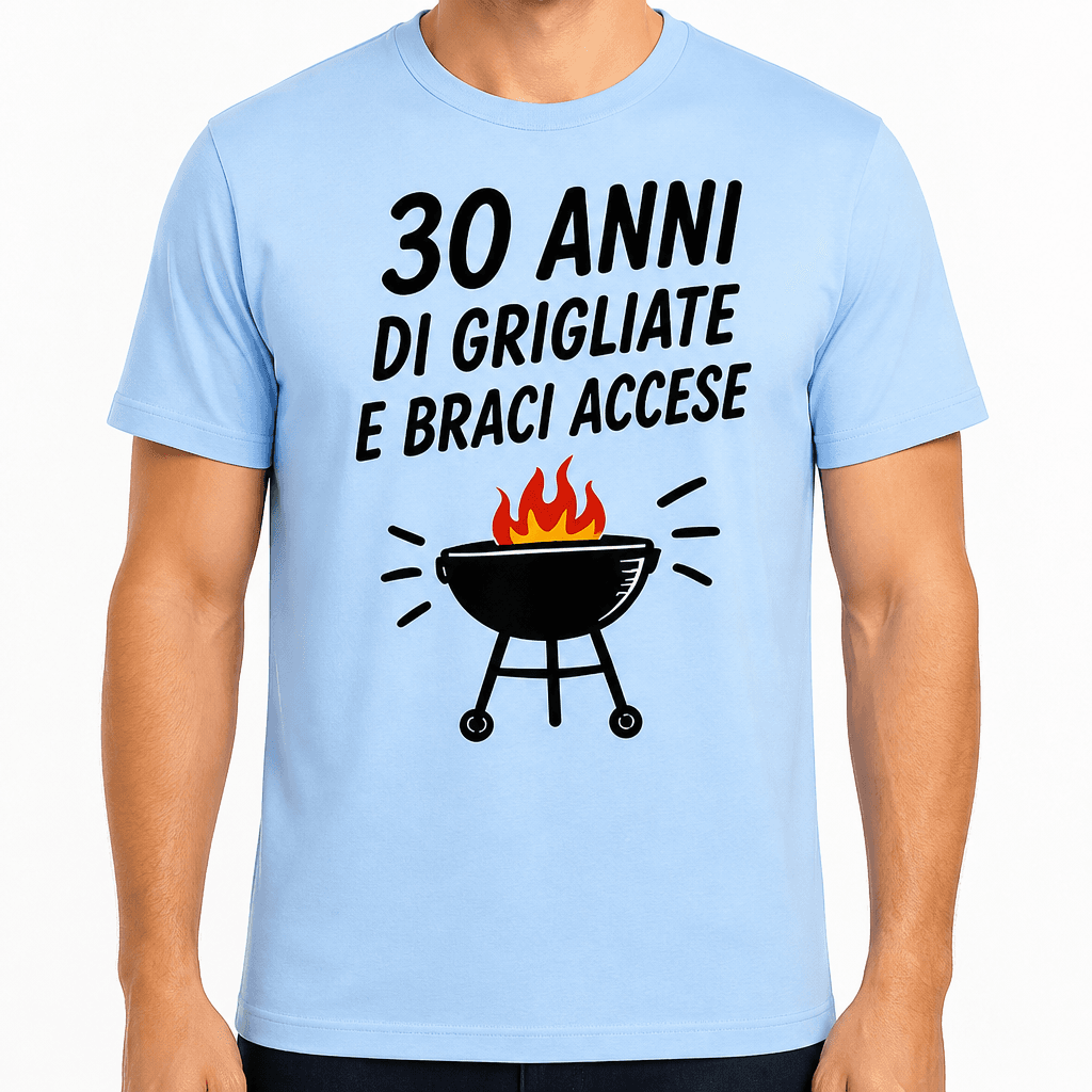 Maglietta per 30 anni – 30 anni di grigliate e braci accese