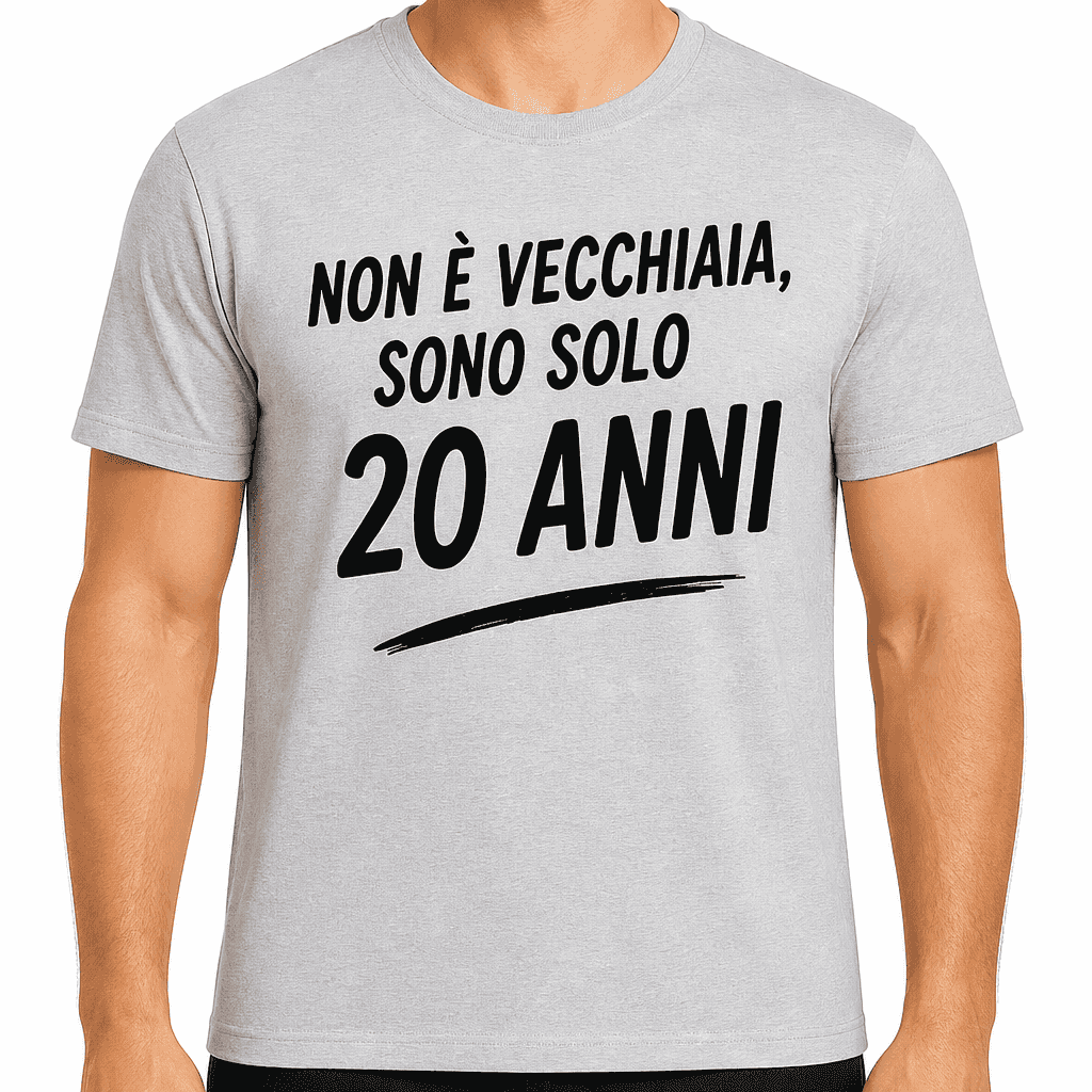 Maglietta per 20 anni – Non è vecchiaia, sono solo 20 anni