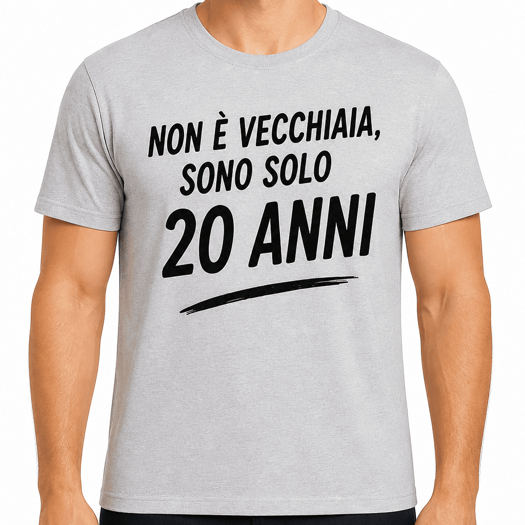Maglietta per 20 anni – Non è vecchiaia, sono solo 20 anni