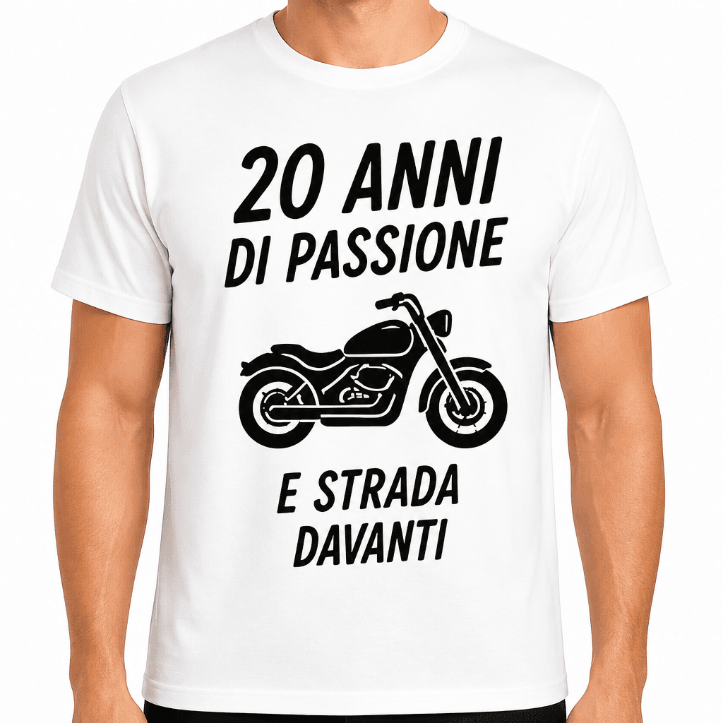 Maglietta per 20 anni – 20 anni di passione e strada davanti