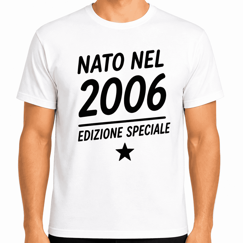 Maglietta per 20 anni – Nato nel 2006 edizione speciale