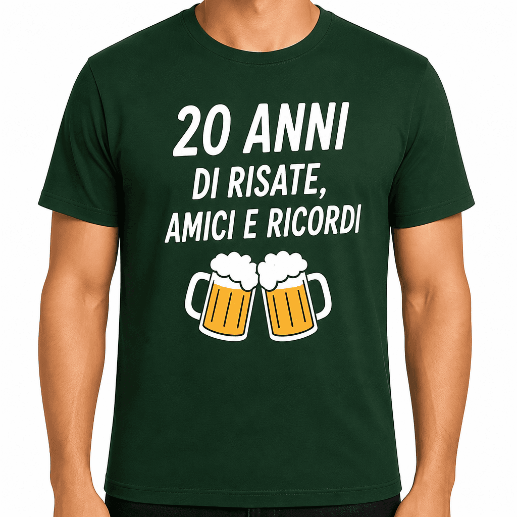 Maglietta per 20 anni – 20 anni di risate, amici e ricordi