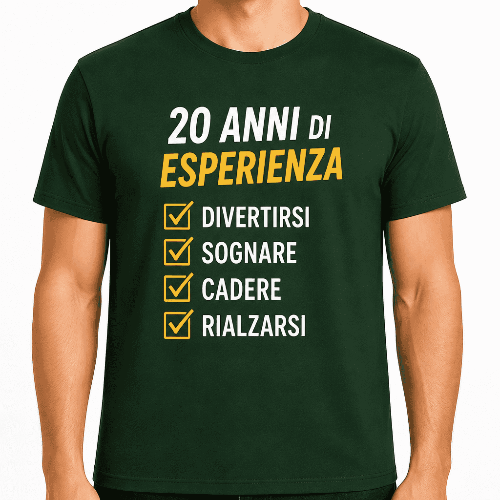 Maglietta per 20 anni – 20 anni di esperienza