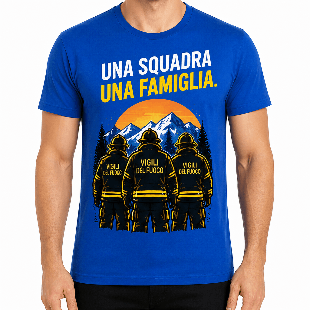 Maglietta pompiere – Una squadra una famiglia.