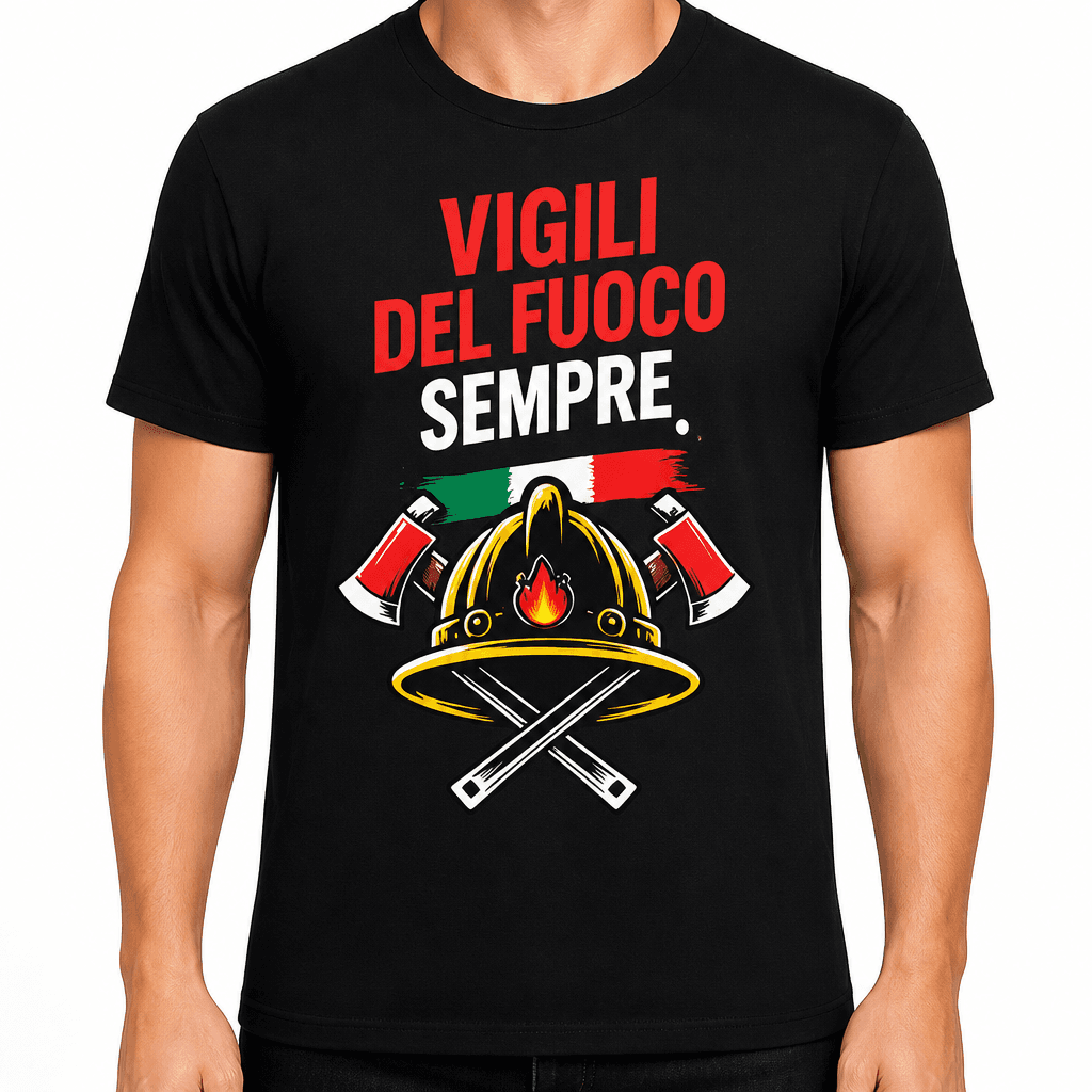 Maglietta pompiere – Vigili del fuoco sempre.