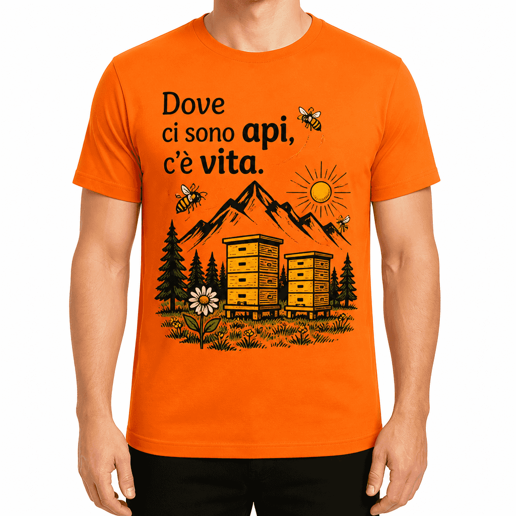 Maglietta da apicoltore – Dove ci sono api, c'è vita.