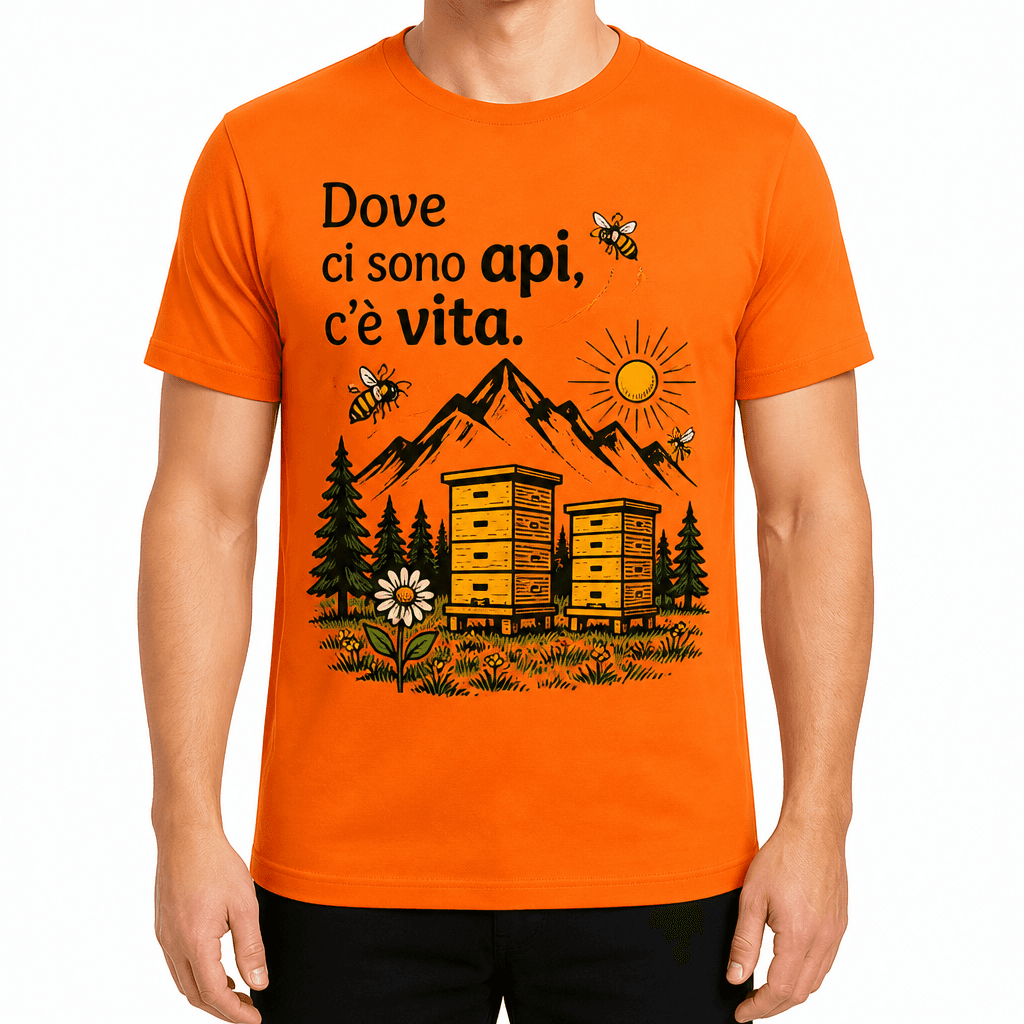 Maglietta da apicoltore – Dove ci sono api, c'è vita.