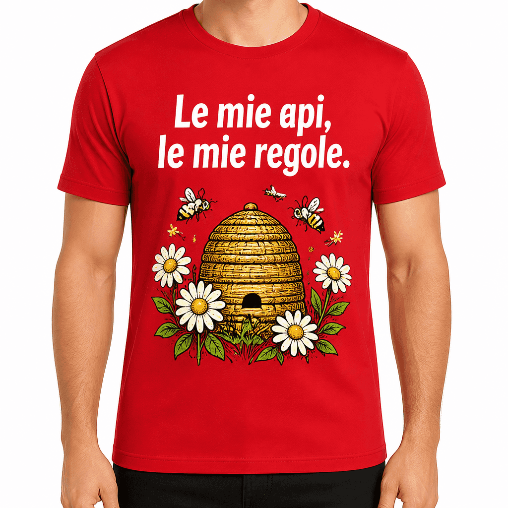 Maglietta da apicoltore – Le mie api, le mie regole.