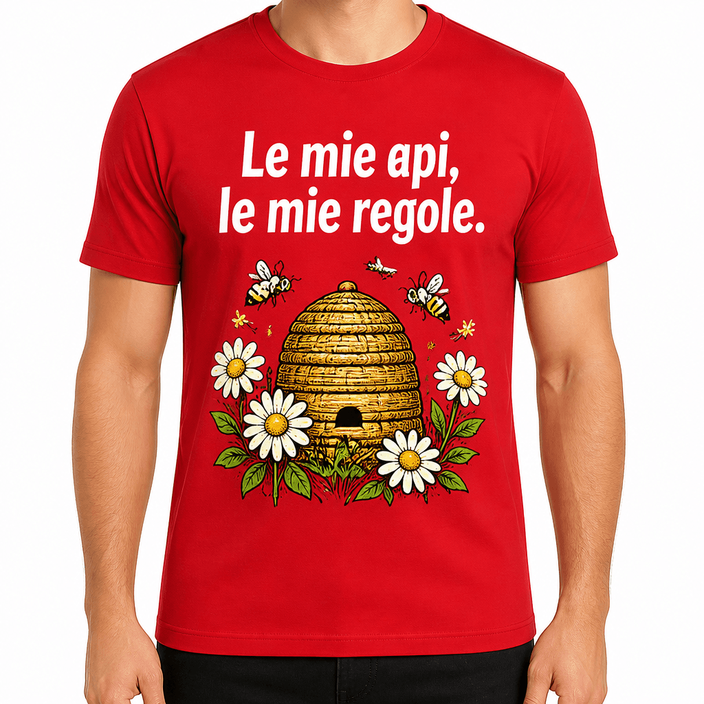 Maglietta da apicoltore – Le mie api, le mie regole.