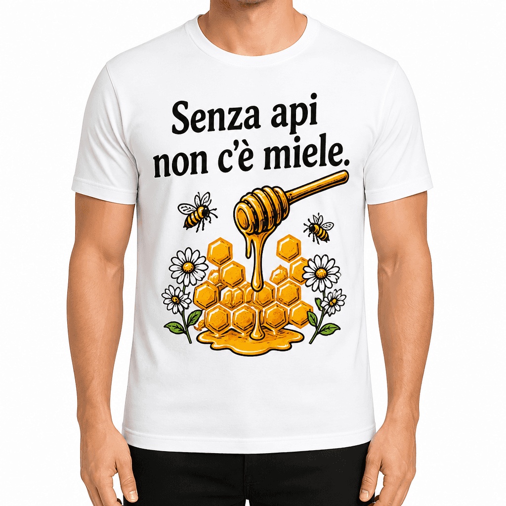 Maglietta da apicoltore – Senza api non c'è miele.