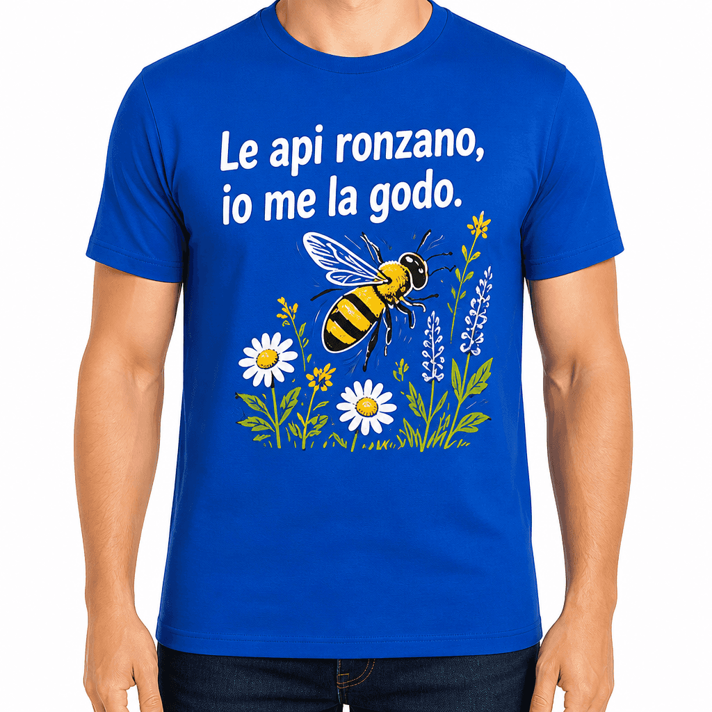 Maglietta da apicoltore – Le api ronzano, io me la godo.