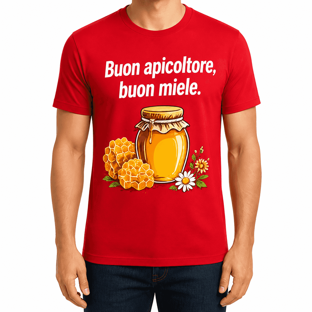 Maglietta da apicoltore – Buon apicoltore, buon miele.