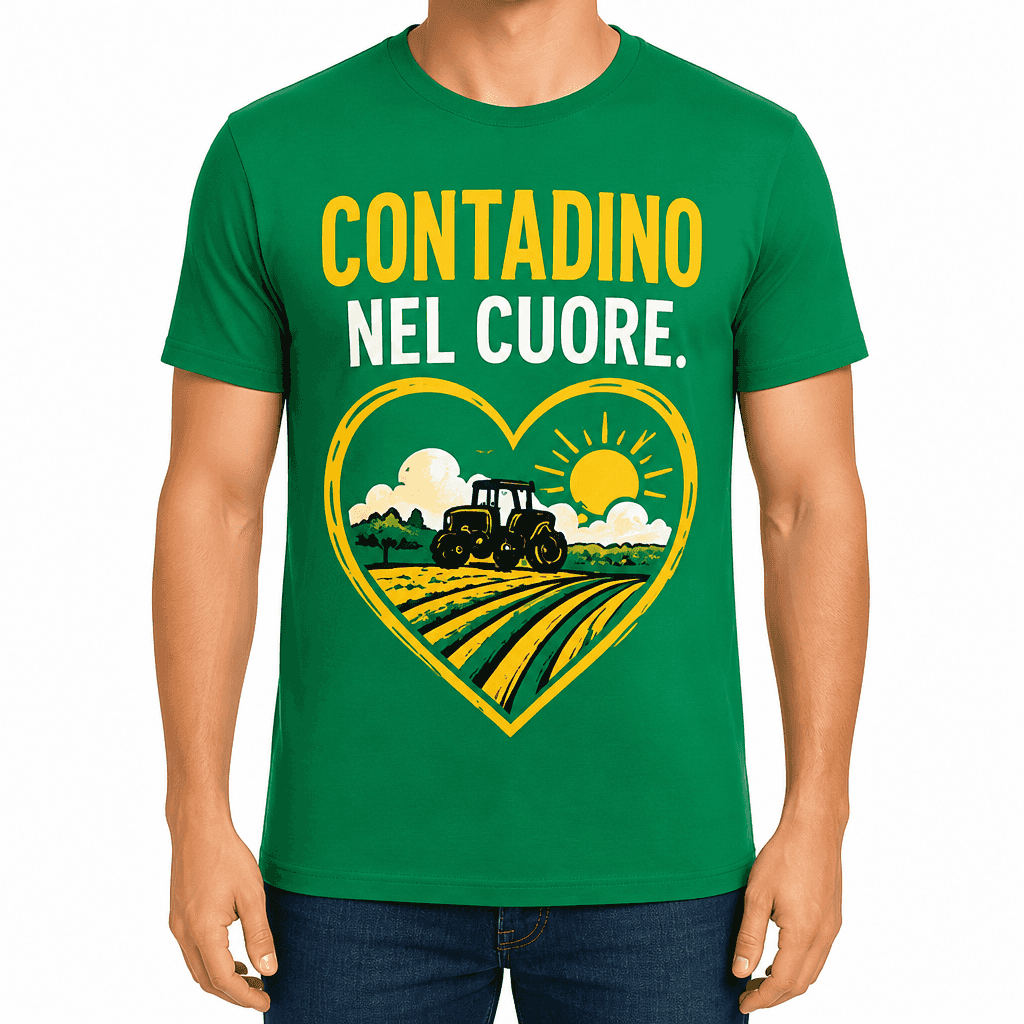 Maglietta per contadino – CONTADINO NEL CUORE.