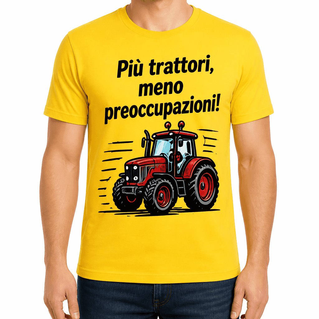 Maglietta per contadino – Più trattori, meno preoccupazioni!
