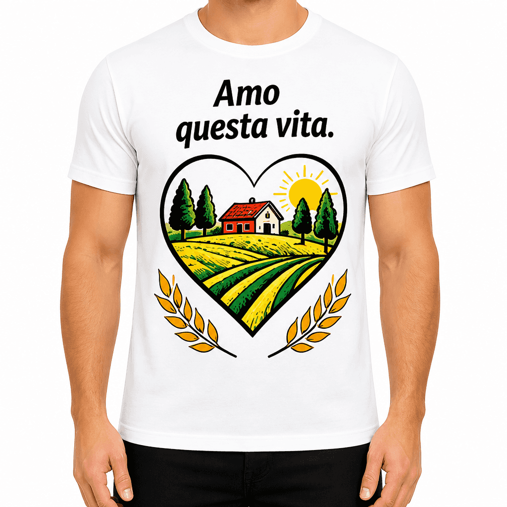 Maglietta per contadino – Amo questa vita.