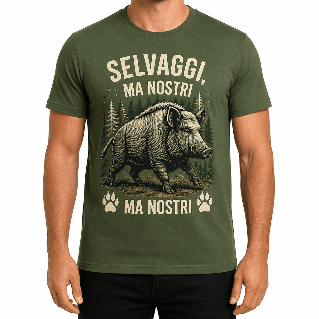 Maglietta da cacciatore – SELVAGGI, MA NOSTRI