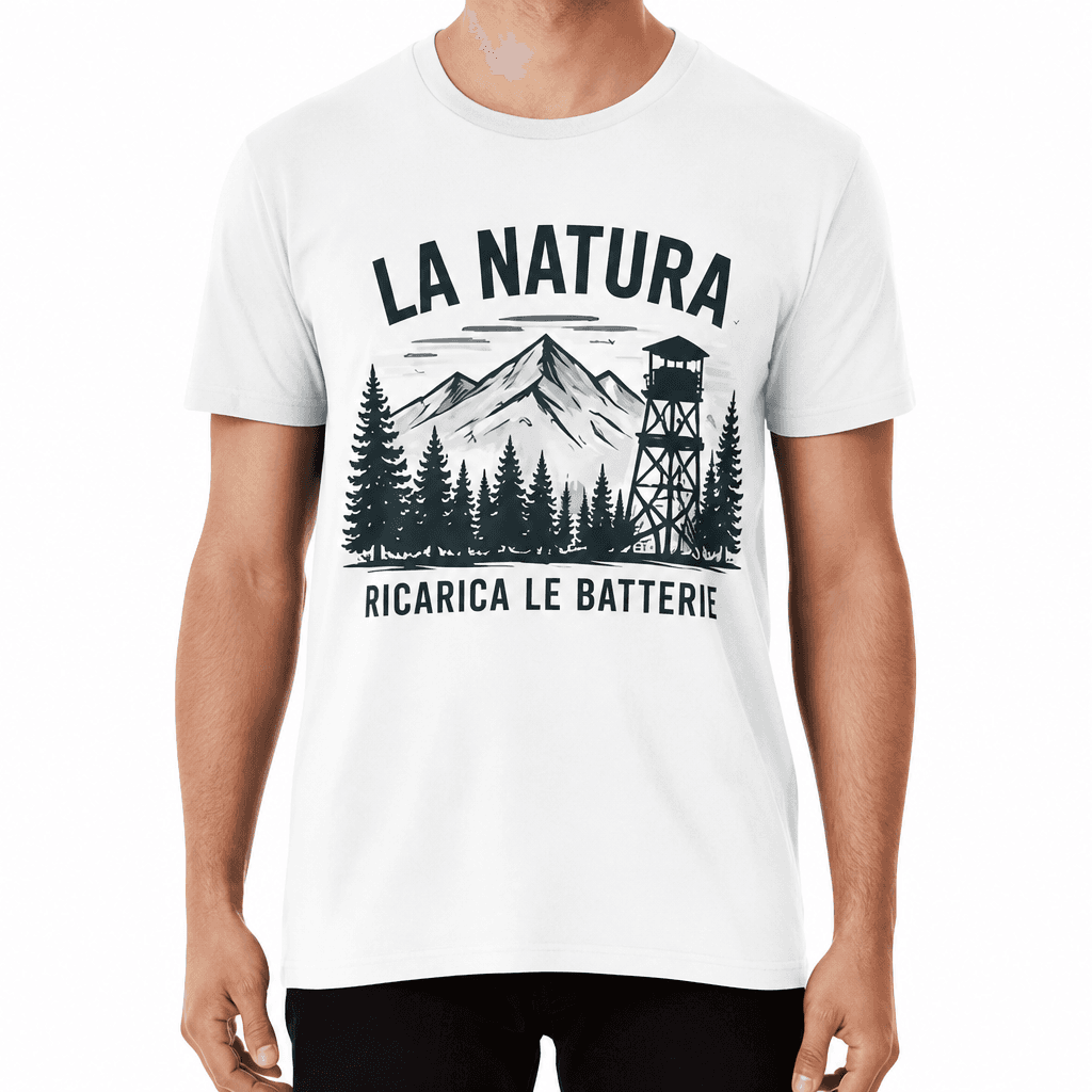 Maglietta da cacciatore – LA NATURA RICARICA LE BATTERIE