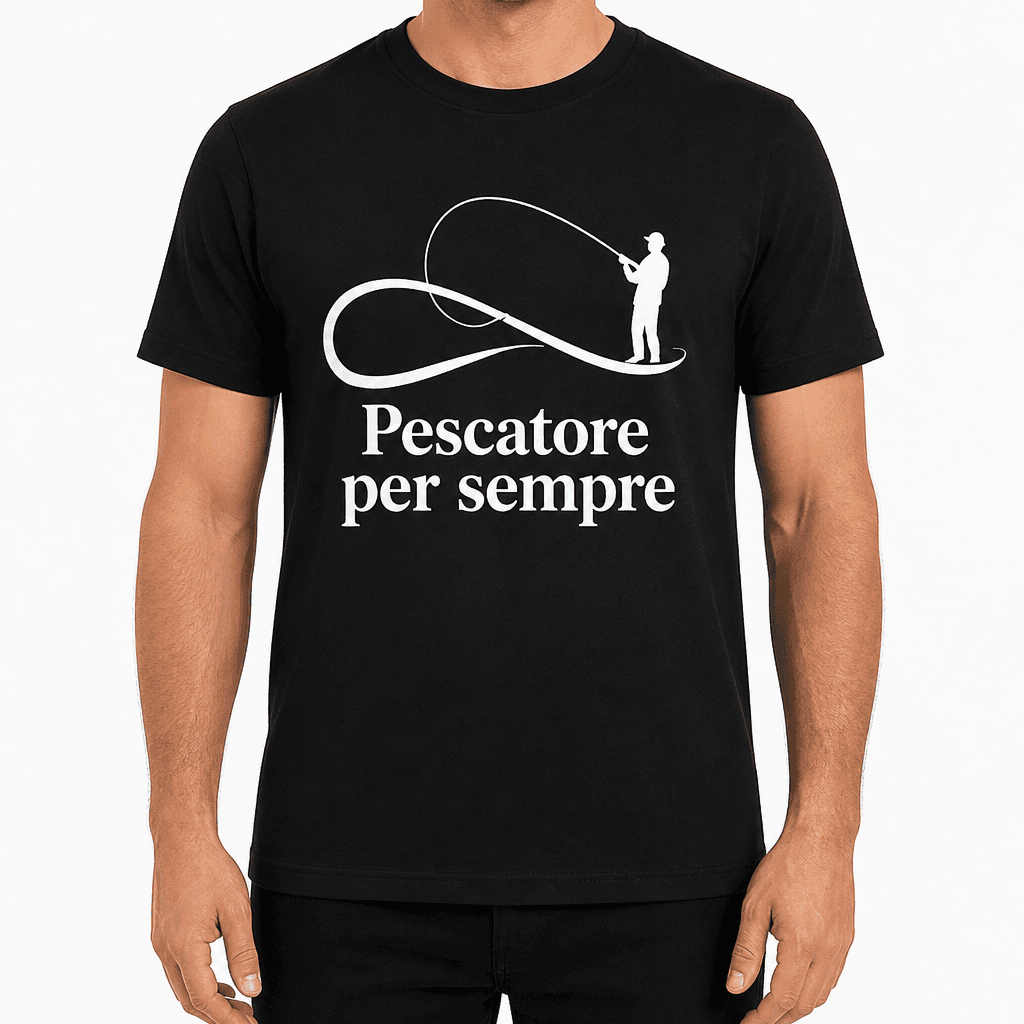 Maglietta da pesca – Pescatore per sempre