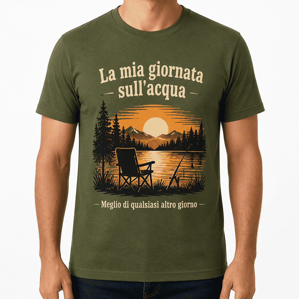 Maglietta da pesca β La mia giornata sull'acqua