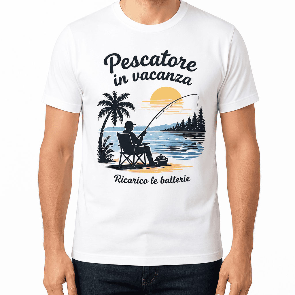 Maglietta da pesca β Pescatore in vacanza