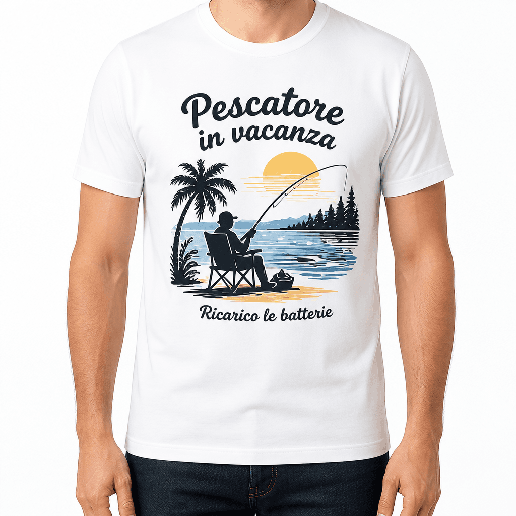 Maglietta da pesca – Pescatore in vacanza