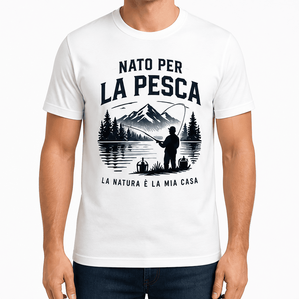 Maglietta da pesca – Nato per la pesca