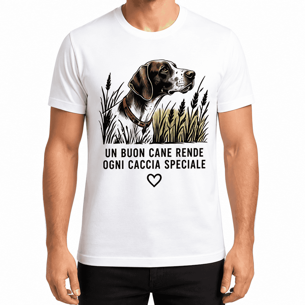 Maglietta da cacciatore – UN BUON CANE RENDE OGNI CACCIA SPECIALE