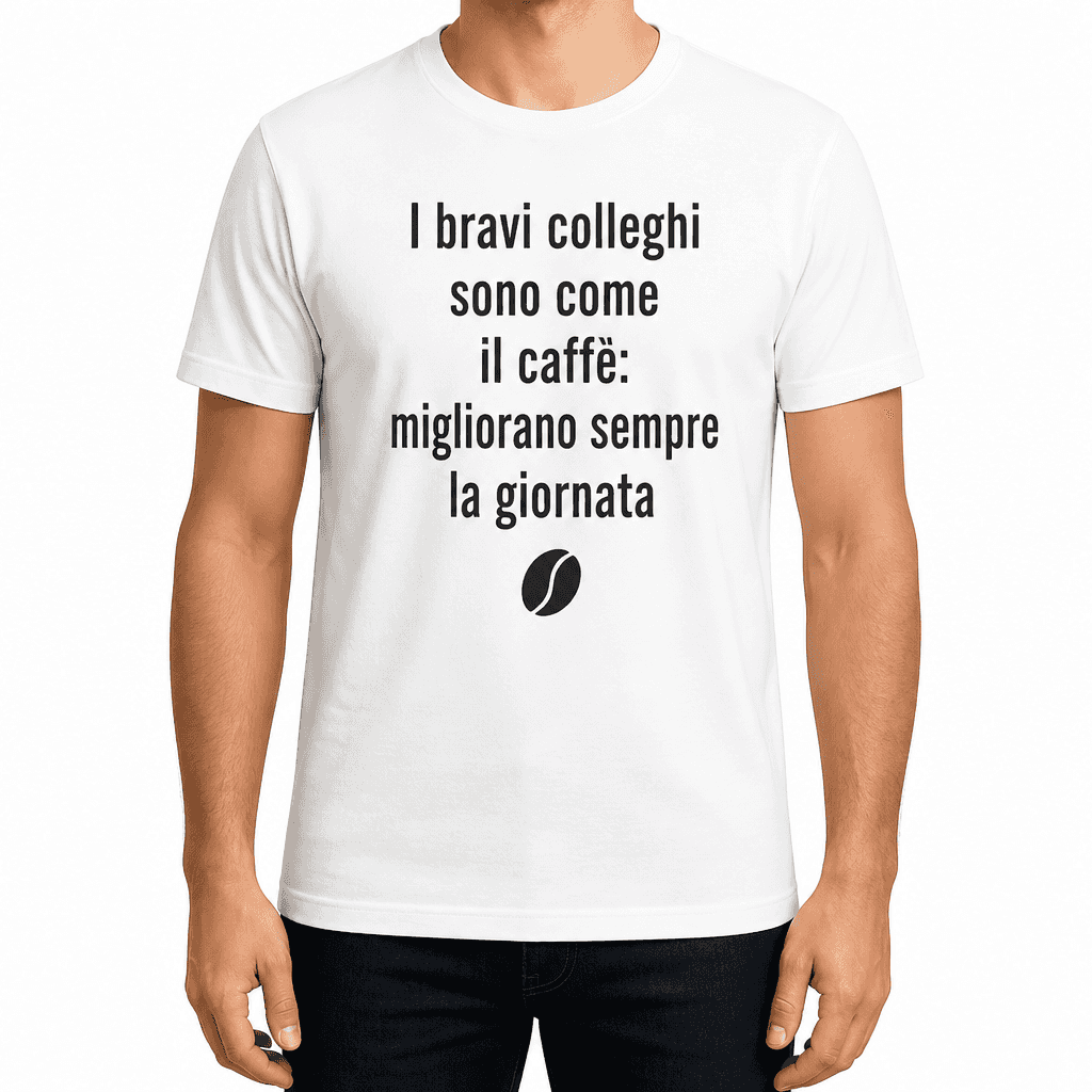 Maglietta per collega – I bravi colleghi sono come il caffè: migliorano sempre la giornata