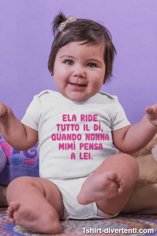 Body per neonati divertente con nome a scelta