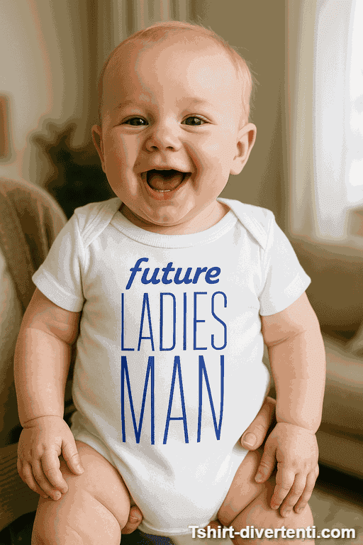 Body per neonati divertente future ladies man