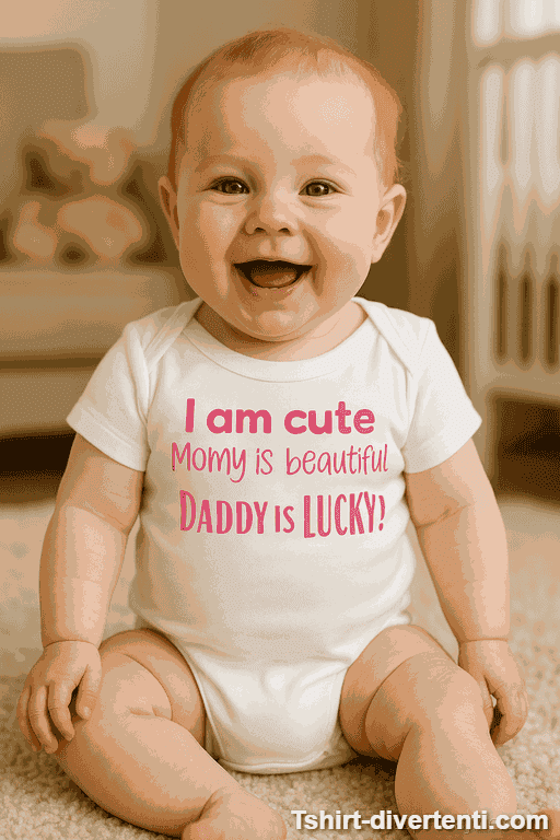 Body per neonati divertente I am cute